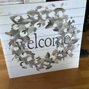 Welcome sign